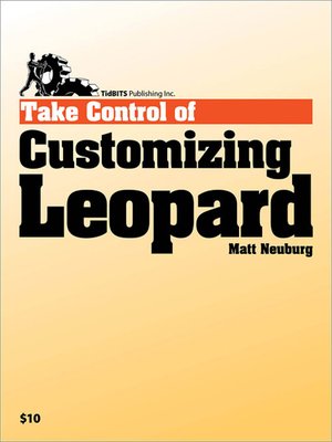 cover image of Take Control of Customizing Leopard